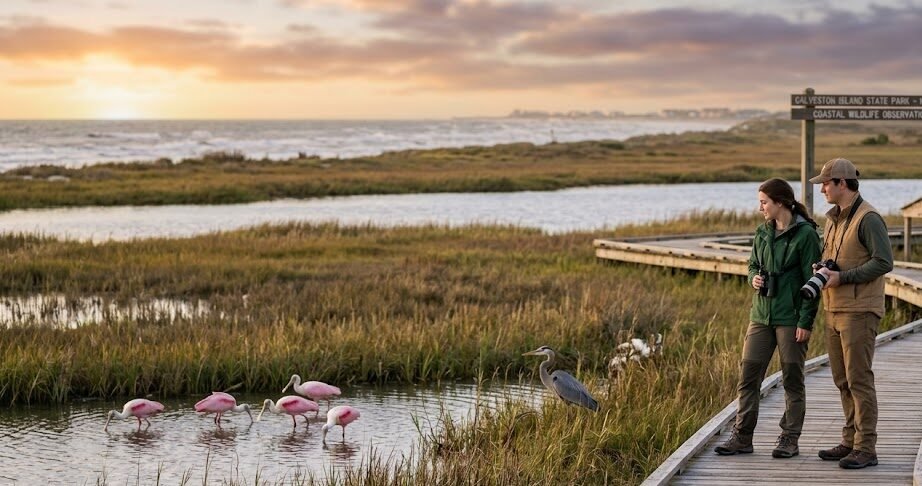bird watching in galveston